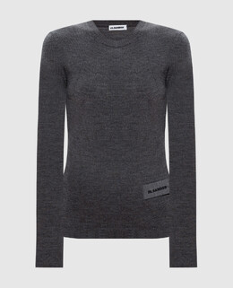 Jil Sander: Серый свитер 