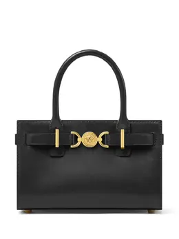Versace: Чёрная сумка-шоппер  Medusa