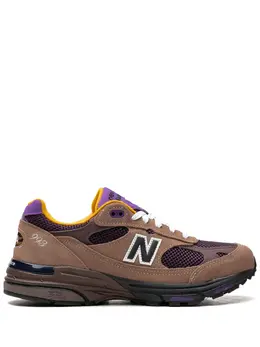 New Balance: Коричневые кроссовки 