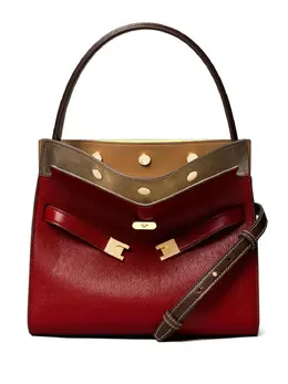 Tory Burch: Красная сумка-шоппер  Lee Radziwill