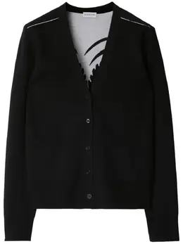 Burberry: Чёрный кардиган 