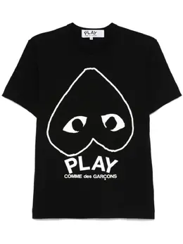 Comme Des Garçons Play: Футболка с принтом 