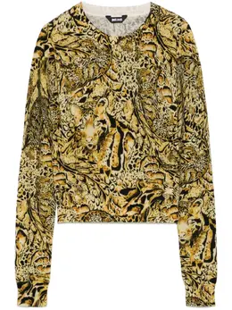 Just Cavalli: Свитер с леопардовым принтом 