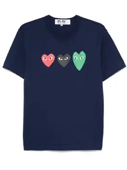 Comme Des Garçons Play: Футболка  Heart с принтом
