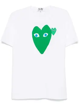 Comme Des Garçons Play: Футболка  Heart с принтом