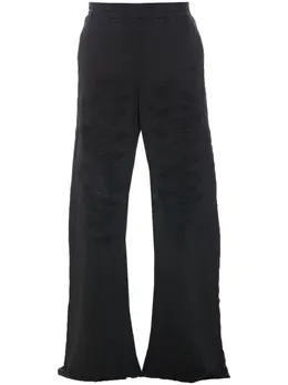 MM6 Maison Margiela: Чёрные брюки 