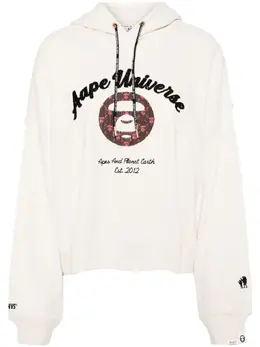 AAPE BY *A BATHING APE®: Белый свитер 
