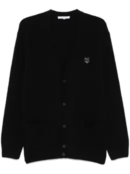 Maison Kitsuné: Чёрный кардиган 
