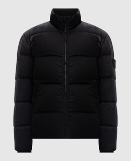 Stone Island: Чёрный пуховик 
