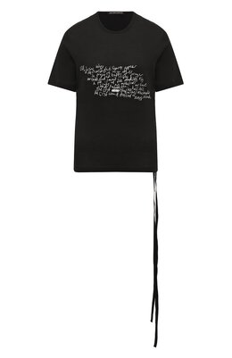 Ann Demeulemeester: Хлопковая футболка 
