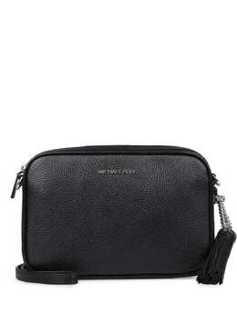 Michael Michael Kors: Чёрная сумка через плечо 