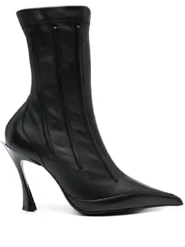 Mugler: Чёрные ботинки 