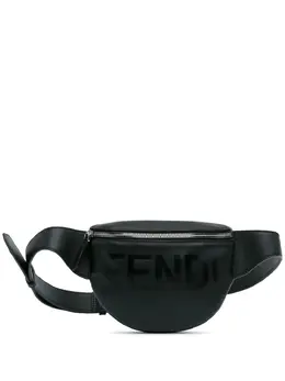 Fendi Pre-Owned: Чёрная поясная сумка 