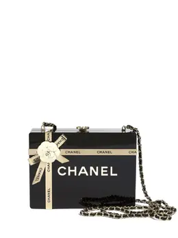 CHANEL Pre-Owned: Чёрный клатч 