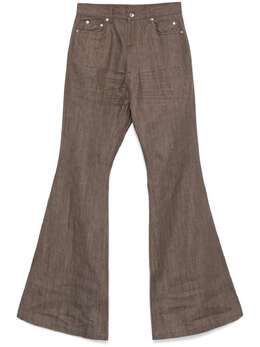 Rick Owens DRKSHDW: Коричневые джинсы 