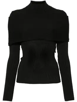 Mugler: Трикотажный топ 