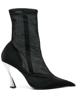 Mugler: Чёрные ботинки 