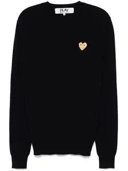 Comme Des Garçons Play: Синий свитер  Heart