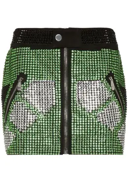 Philipp Plein: Юбка  Crystal со стразами