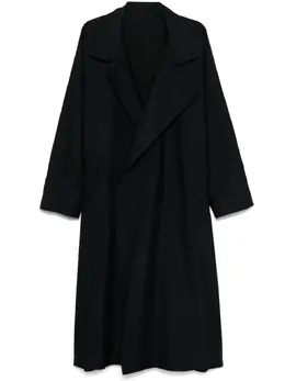 Homme Plissé Issey Miyake: Чёрный плащ 