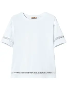 TWINSET: Белая футболка 