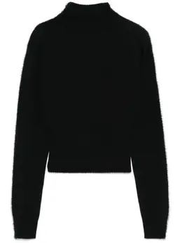 Sportmax: Чёрный свитер 