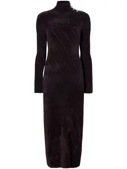 Proenza Schouler White Label: Коричневое платье 
