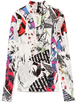 DVF Diane von Furstenberg: Многоцветный топ 