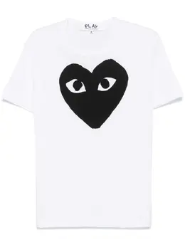 Comme Des Garçons Play: Футболка  Heart с принтом