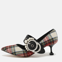 Miu Miu: Многоцветные туфли 