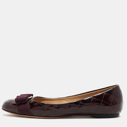 Salvatore Ferragamo: Бордовые балетки  Varina