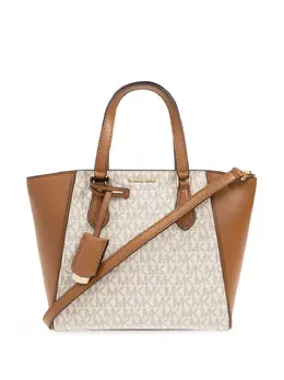 Michael Michael Kors: Бежевая сумка-шоппер 