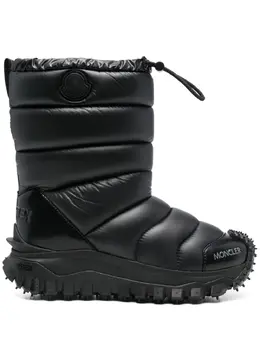 Moncler: Чёрные ботинки 