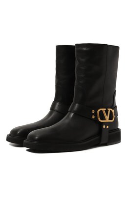 Valentino: Чёрные ботинки  VLogo Signature