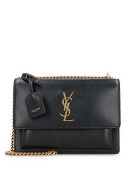 Saint Laurent: Чёрная сумка  Sunset