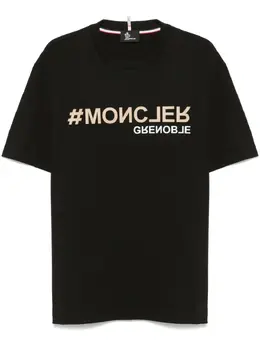 Moncler Grenoble: Чёрная футболка 