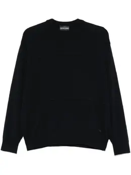 Emporio Armani: Синий свитер 