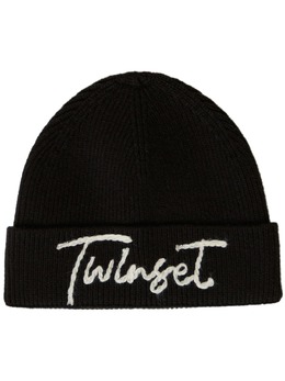 TWINSET: Чёрная шапка 