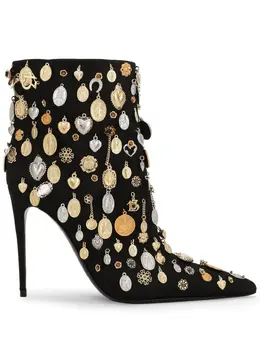Dolce & Gabbana: Чёрные ботинки 