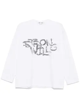 Comme Des Garçons Comme Des Garçons: Футболка с блёстками 