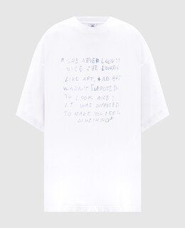Vetements: Белая футболка 