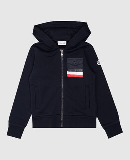 Moncler ENFANT: Синяя куртка 