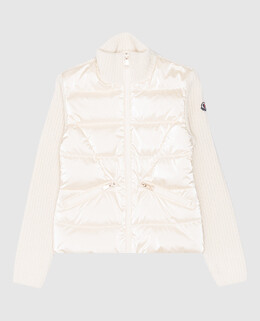 Moncler ENFANT: Бежевая куртка 