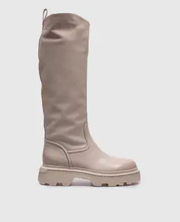 Santoni: Бежевые сапоги 