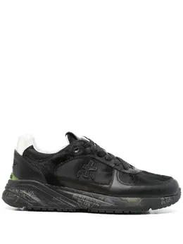 Premiata: Чёрные кроссовки  Mased