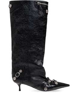 Balenciaga: Чёрные ботинки 