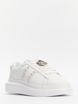 Just Cavalli: Белые кроссовки 