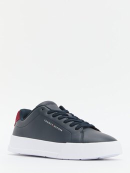 Tommy Hilfiger: Тёмные кроссовки 