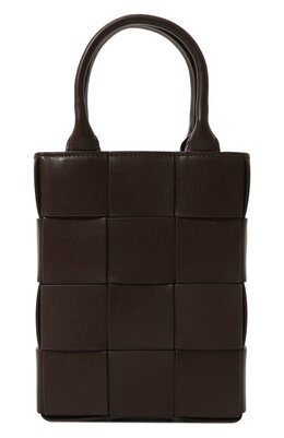 Bottega Veneta: Коричневая сумка 