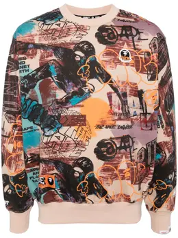 AAPE BY *A BATHING APE®: Толстовка с принтом 